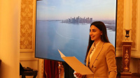 Студентка кафедры теологии прочитала стихотворение на арабском в посольстве Катара