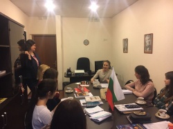Встреча-беседа студентов англо-болгарской группы с Мариной Жилкиной, вторым секретарем МИД России