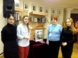 Студенты англо-азербайджанской группы на конференции, посвященной Насими