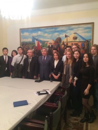 Встреча с Чрезвычайным и Полномочным Послом Кыргызской Республики в Российской Федерации Б.Отунбаевым со студентами-первокурсниками